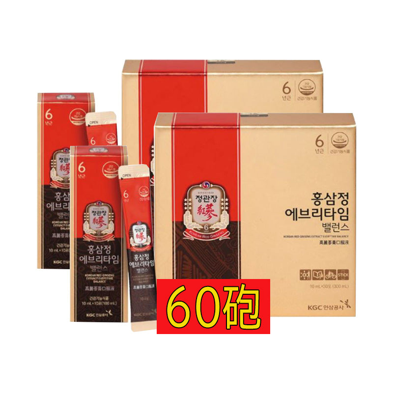 
                  
                    正官庄[60包] 紅参精エブリタイムバランス10ml
                  
                